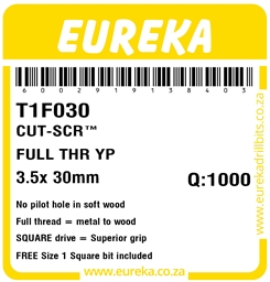 T1F030 - Cut Screw -T1F030_Label_T